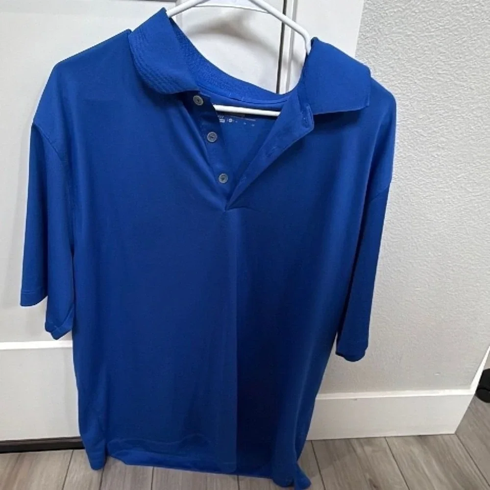Nike Golf Dri-FIT Polo Shirt Men's XL Blue Tour Performance Short Sleeve